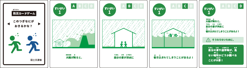 イメージ：防災カードゲーム教材イメージ